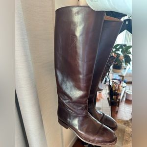 Frye brown knee boots
